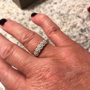 Diamond and Sterling Silver Ring